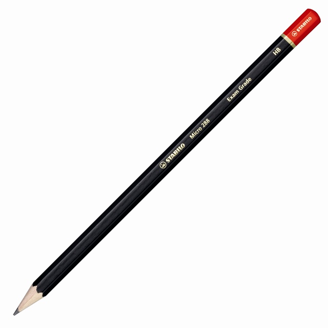 Sharpener Eraser STABILO Exam Grade HB Blister Pack of 4 Graphite Pencil