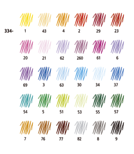 Triplus Fineliner Color Chart