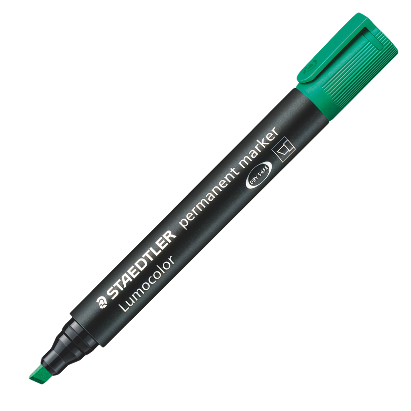Green Staedtler Lumocolor Permanent Marker Pack of 10 Chisel Tip
