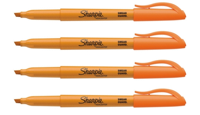 4 x Sharpie Accent Pocket Highlighters 4 Colours